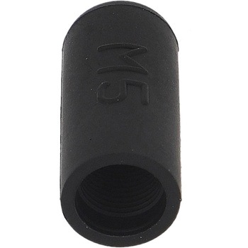 ねじ先端キャップ 黒(エラストマー)(パック品) OHSATO(大里)