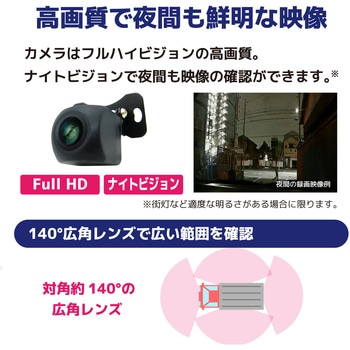 4方向監視AI検知機能 録画機能付モニターセット 12/24V車対応 10.36インチモニター 200万画素 4カメラセット ブロードウォッチ