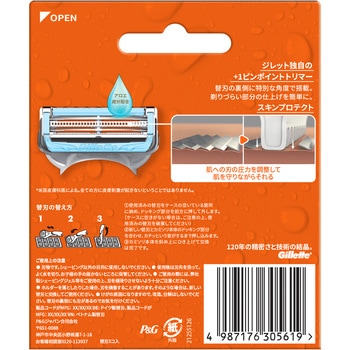 ジレットフュージョンボディ P&G