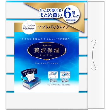 エリエ―ルぜい沢保湿ソフトパックティシュ― 大王製紙