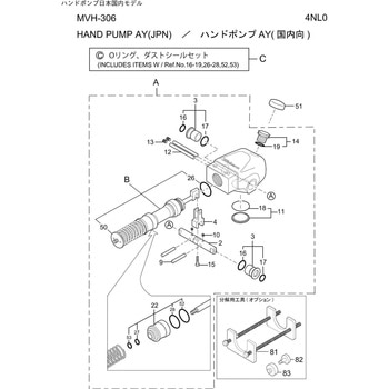 部品 MVH-306 三笠産業[工具]