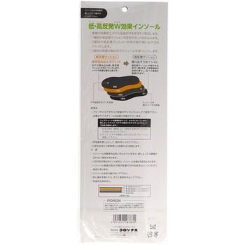 低・高反発W効果インソール コロンブス