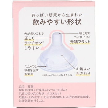 チュチュ マルチフィット広口タイプシリコーンゴム製乳首 1個 チュチュベビー