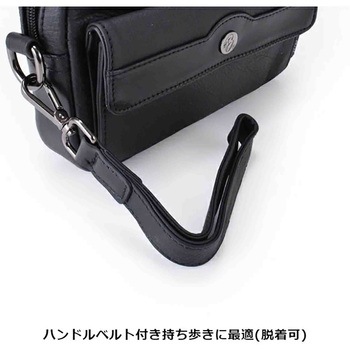 Troy Bros シュリンク 横ショルダーバッグM 7012 ブラック Troy Bros