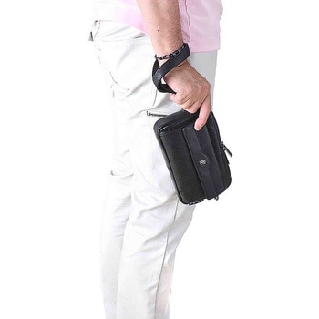 Troy Bros シュリンク 横ショルダーバッグM 7012 ブラック Troy Bros