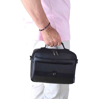Troy Bros シュリンク 横ショルダーバッグL 7014 ブラック - Troy Bros