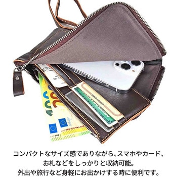 Troy Bros 牛革シボ お財布ショルダー 7030 Troy Bros