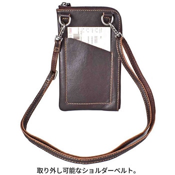 Troy Bros 牛革シボ お財布ショルダー 7030 Troy Bros