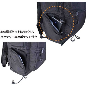 SIERRA FIELD ファン付リュック バッテリー付き 2225 25L SIERRA FIELD