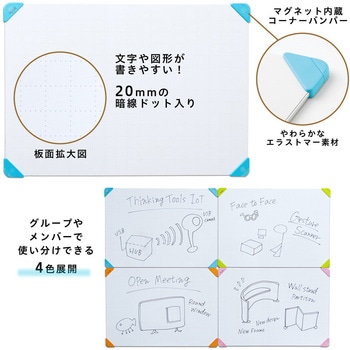 ホワイトボード グループワーク向け 小型 A3 PLUS(プラス)[文具]