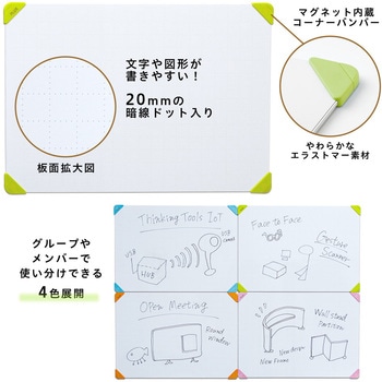 ホワイトボード グループワーク向け 小型 A3 PLUS(プラス)[文具]