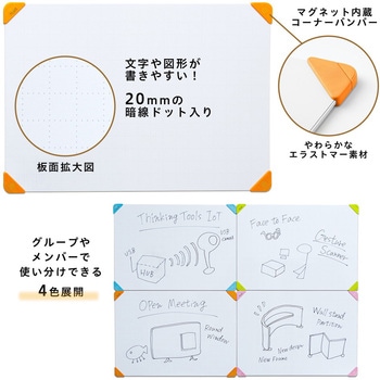 ホワイトボード グループワーク向け 小型 A3 PLUS(プラス)[文具]