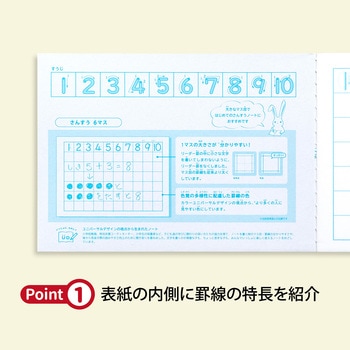カレッジアニマル みんなの学習ノート セミB5 横開 さんすう 6マス - 日本ノート