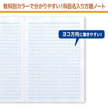 カレッジアニマル みんなの学習ノート セミB5 算数 5mm方眼 中心リーダー入 日本ノート