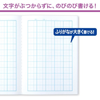カレッジアニマル みんなの学習ノート セミB5 かんじれんしゅう 60字詰 中心リーダー入 日本ノート