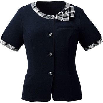 ニットオーバーブラウス/リボン付 フォーク(Nuovo)