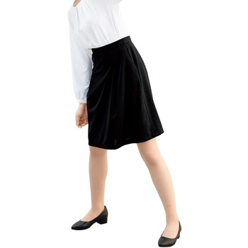 脇ゴムソフトプリーツニットスカート フォーク(Nuovo)