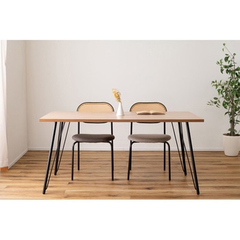 ラタン調 チェア スチール脚 ホームテイスト