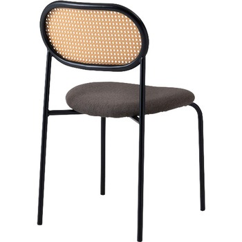 ラタン調 チェア スチール脚 ホームテイスト