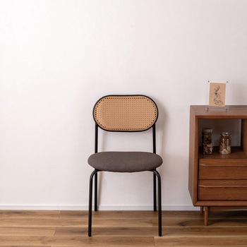 ラタン調 チェア スチール脚 ホームテイスト