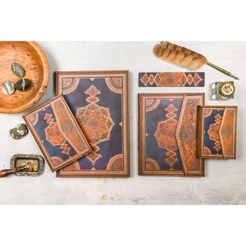 サファヴィー・インディゴ (ミディ) Paperblanks(ペーパーブランクス)