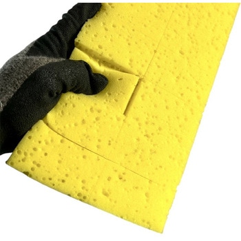 スポンジ鏝(黄)スリット付き 宮谷製作所