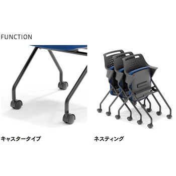 ミーティングチェアMC-587 ネスティング・背パッド無しタイプ アイコ