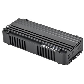 SilverStone M.2 SSDケース 能動冷却装備のUSB4 NVMe SSDエンクロージャ SST-MS12B-40G SILVER STONE(シルバーストーン)