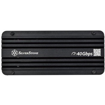 SilverStone M.2 SSDケース 能動冷却装備のUSB4 NVMe SSDエンクロージャ SST-MS12B-40G SILVER STONE(シルバーストーン)