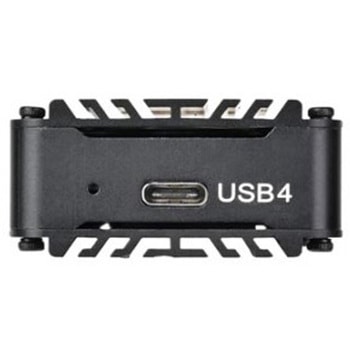 SilverStone M.2 SSDケース 能動冷却装備のUSB4 NVMe SSDエンクロージャ SST-MS12B-40G SILVER STONE(シルバーストーン)