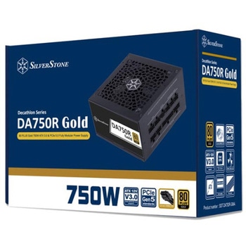 SilverStone DA750R Gold 750W ATX 3.0 & PCIe 5.0フルモジュラーATX PSU SST-DA750R-GMA SILVER STONE(シルバーストーン)