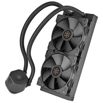 SilverStone 水冷クーラー NovaPeak 240 高品質のオールインワン液冷ソリューション SST-NP240B SILVER STONE(シルバーストーン)