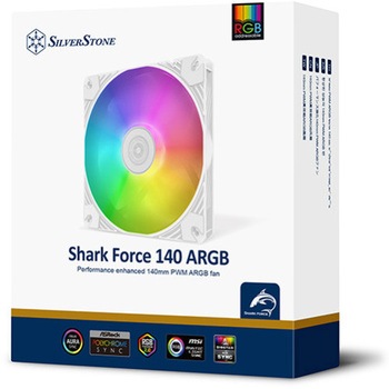 SilverStone ケースファン Shark Force 140 ARGB パフォーマンス強化140mm PWM ARGBファン SST-SF140W-ARGB SILVER STONE(シルバーストーン)