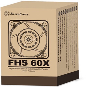 SilverStone ケースファン 38mm厚の高効率60mm 産業クラスミニファン SST-FHS60X SILVER STONE(シルバーストーン)