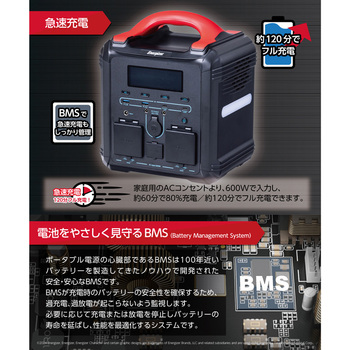 リン酸マンガンリチウムイオン ポータブル電源 エナジャイザー