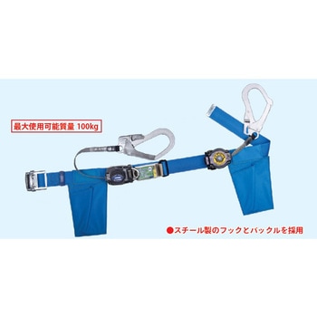 胴ベルト型墜落制止用器具2丁掛け ツヨロン(藤井電工)