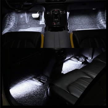 デジタルランド LEDフットランプ テープライト 車載 足元灯 おしゃれ 白色 デジタルランド