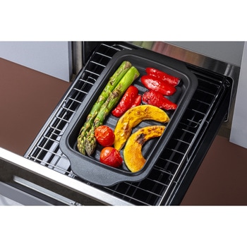 デュアルプラス グリルオーブントースタートレー 持ち手付き 高木金属工業