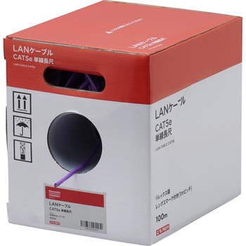Purple100m LANP[u CAT5e P bNX m^E  Xg[g p[vF 100m ̃TCY24AWG[mm<sup>2</sup>] 1 13958851