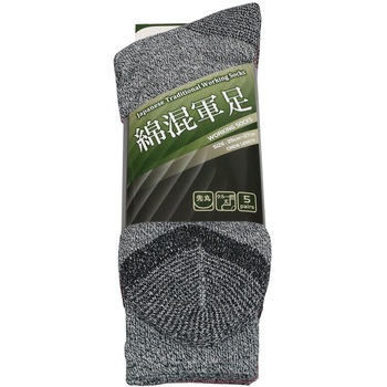 綿混カラー軍足 5P - ZIPLOA