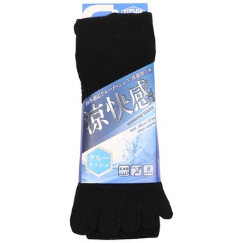 クルーメッシュソックス 5本指 3P ZIPLOA