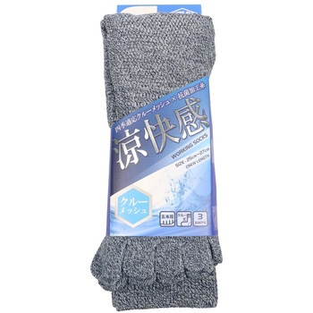 クルーメッシュソックス 5本指 3P ZIPLOA