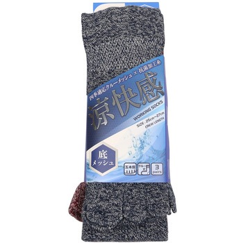 底メッシュソックス 5本指 3P ZIPLOA