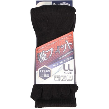 優フィットソックス 5本指 3P ZIPLOA