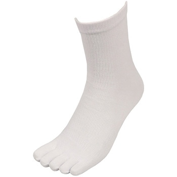 綿心地ソックス 5本指(左右兼用) 4P ZIPLOA