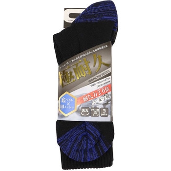 極耐久クルーメッシュソックス 3P GEAR ROCK