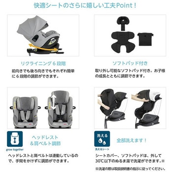 チャイルドシート アイ・アーク360 ISOFIX i-Size カトージ
