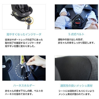 チャイルドシート アイ・アーク360 ISOFIX i-Size カトージ