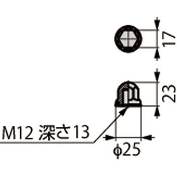 ステンレス鋼製ハイジェニックアジャスター(アンカー固定用) HGA-3A型 HGA-3A100-20210AN LAMP(スガツネ工業)