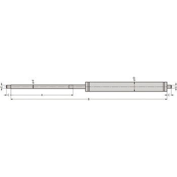 ステンレス鋼製ガススプリング SIG-585400S LAMP(スガツネ)